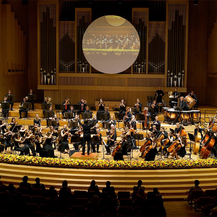 Beim Orchesterkonzert